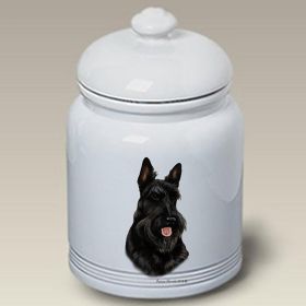 Scottish Terrier - Black - Ceramic Treat Jar