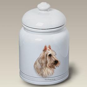 Scottish Terrier - Cream - Best of Breed Ceramic Treat Jar