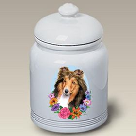 Sheltie - Sable - Best of Breed TP Ceramic Treat Jar