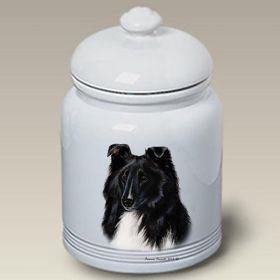 Sheltie - Black and White - Best of Breed Ceramic Treat Jar