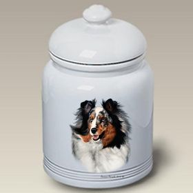 Sheltie - Blue Merle - Best of Breed Ceramic Treat Jar