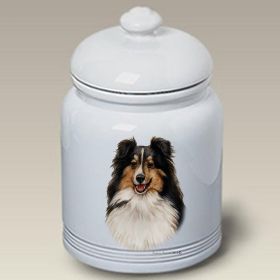 Sheltie - Tri-Color - Best of Breed Ceramic Treat Jar