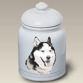 Siberian Husky - Grey - Best of Breed Ceramic Treat Jars