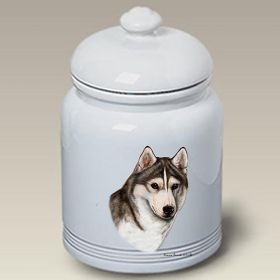 Siberian Husky - Grey - Best of Breed Ceramic Treat Jar