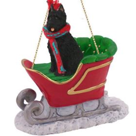 Bouvier des Flandres - Sleigh Ride Ornament