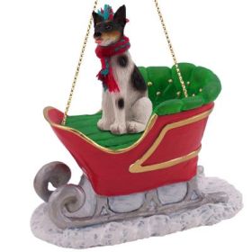 Rat Terrier - Sleigh Ride Ornament