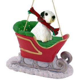 Sealyham Terrier - Sleigh Ride Ornament