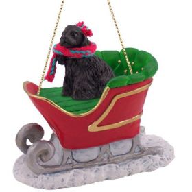 Cocker Spaniel - Black - Sleigh Ride Ornament