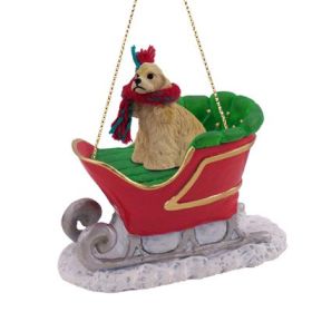 Cocker Spaniel - Blonde - Sleigh Ride Ornament