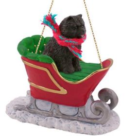 Chow Chow - Black - Sleigh Ride Ornament