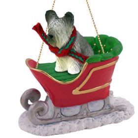 Skye Terrier - Sleigh Ride Ornament