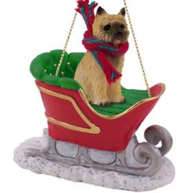 Cairn Terrier - Red - Sleigh Ride Ornament