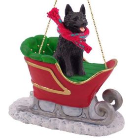 Schipperke - Sleigh Ride Ornament