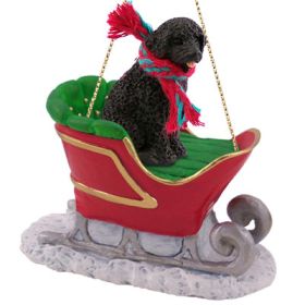 Portuguese Water Dog - Sleigh Ride Ornament