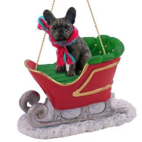 French Bulldog - Sleigh Ride Ornament