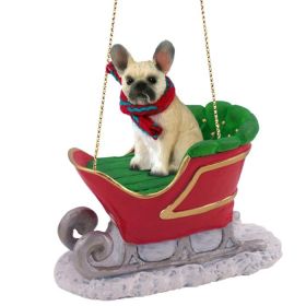 French Bulldog - Fawn - Sleigh Ride Ornament