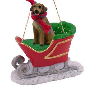 Rhodesian Ridgeback - Sleigh Ride Ornament