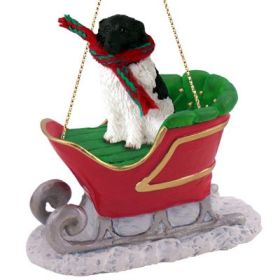 Newfoundland Landseer - Sleigh Ride Ornament