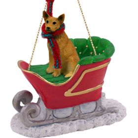 Australian Cattle Dog - Red - Sleigh Ride Ornament