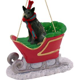 Australian Cattle Dog - Blue - Sleigh Ride Ornament