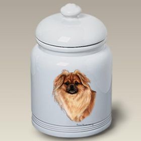 Tibetan Spaniel - Red - Best of Breed Ceramic Treat Jar