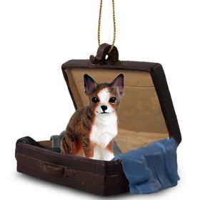 Chihuahua - Brindle - "Traveling Companion" Suitcase Ornament