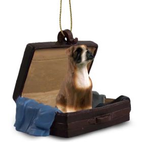 Boxer - Uncropped - "Traveling Companion" Suitcase Ornament