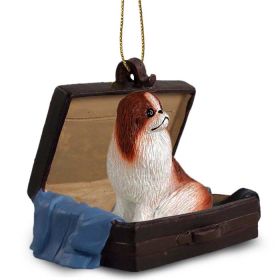 Japanese Chin - Red & White - "Traveling Companion" Suitcase Ornament