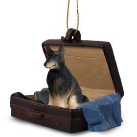 Belgian Tervuren - "Traveling Companion" Suitcase Ornament