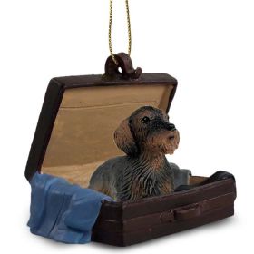 Dachshund - Wirehaired - "Traveling Companion" Suitcase Ornament