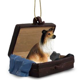 Collie - Sable - "Traveling Companion" Suitcase Ornament