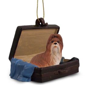 Shih Tzu - Tan - "Traveling Companion" Suitcase Ornament