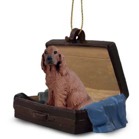 Irish Setter - "Traveling Companion" Suitcase Ornament