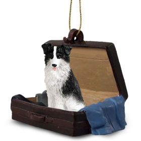 Border Collie - "Traveling Companion" Suitcase Ornament