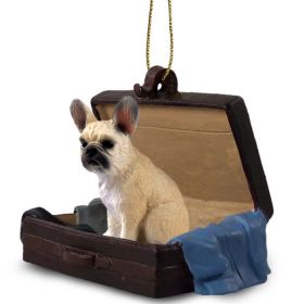 French Bulldog - Fawn - "Traveling Companion" Suitcase Ornament