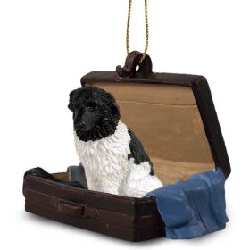 Newfoundland Landseer - "Traveling Companion" Suitcase Ornament