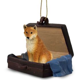 Shiba Inu - "Traveling Companion" Suitcase Ornament