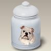 Bulldog - White - Best of Breed Ceramic Treat Jar