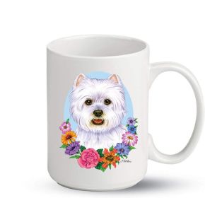 West Highland White Terrier - Best of Breed PItcher Flower Mugs