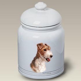 Wire Hair Fox Terrier - Best of Breed Ceramic Treat Jar