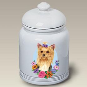 Yorkie - Show Cut - Best of Breed TP Ceramic Treat Jar