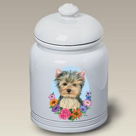 Yorkie - Puppy Cut - Best of Breed TP Ceramic Treat Jar