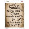 Frenchies  Without  My House Would Be Clean  Novelty Rectangle Sticker Decal