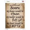 Boxers Without My House Would Be Clean Novelty Rectangle Sticker Decal