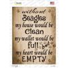 Beagles Without My House Would Be Clean Novelty Rectangle Sticker Decal