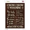 Chow Chow Wisdom Novelty Rectangle Sticker Decal