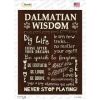 Dalmatian Wisdom  Novelty Rectangle Sticker Decal