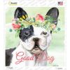 French Bulldog Good Dog Novelty Square Sticker Decal