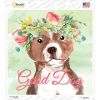 Bull Terrier Good Dog  Novelty Square Sticker Decal